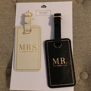 Mr. and Mrs. Luggage tags